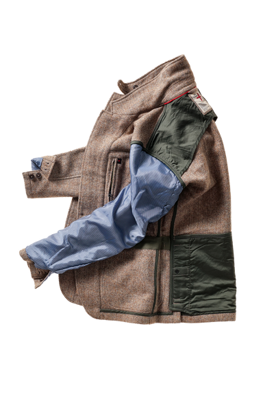 ash brown herringbone-rollover