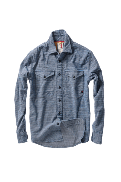 blue wht navy houndstooth