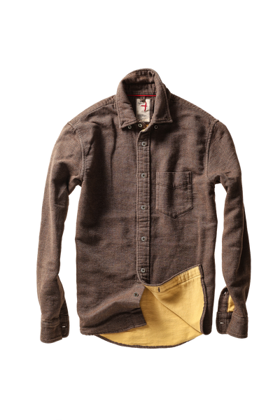 rustic brown herringbone