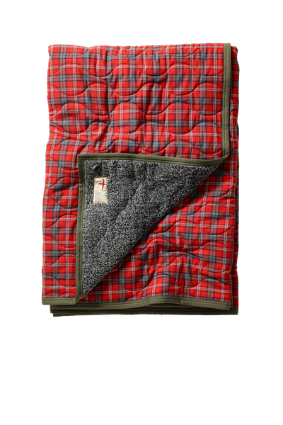 dk red grey h-bone plaid