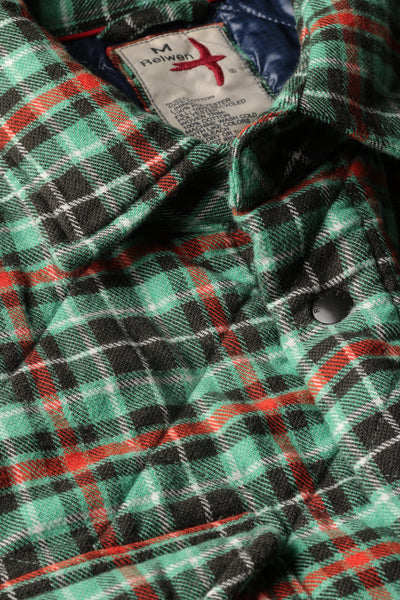 green multi plaid tall