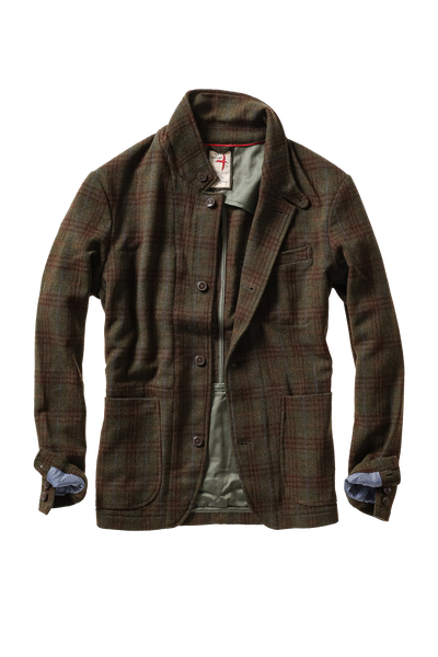 loden/rust district plaid