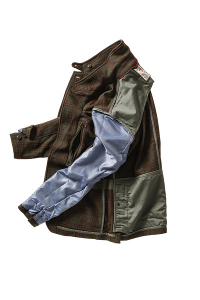 loden/rust district plaid