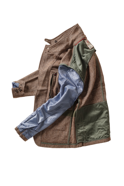 rustic brown twill rollover