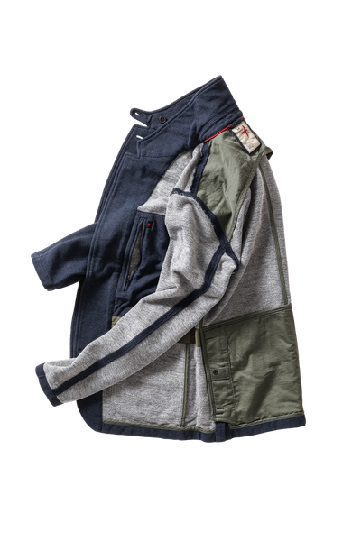 navy hthr rollover