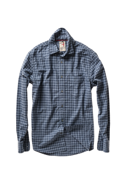 navy hthr gingham plaid