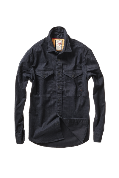 dk navy tick stripe
