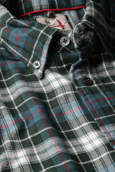 forest/green plaid tall rollover