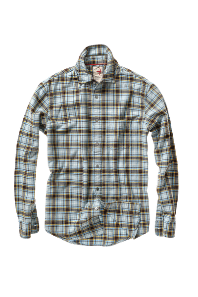 pale blue/brown multi