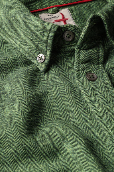 brt olive herringbone tall rollover