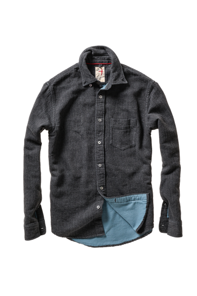 charcoal herringbone