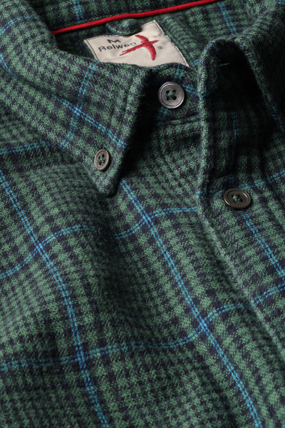 hunter/green multi plaid tall rollover
