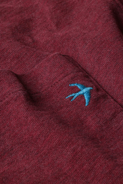 dk crimson hthr tall rollover