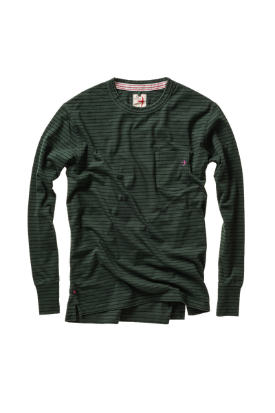 forest/navy stripe