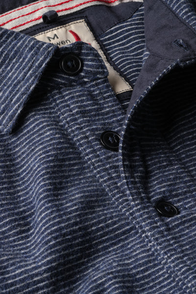 navy stripe tall rollover