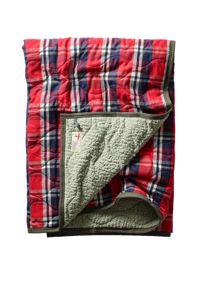 red/navy multi plaid