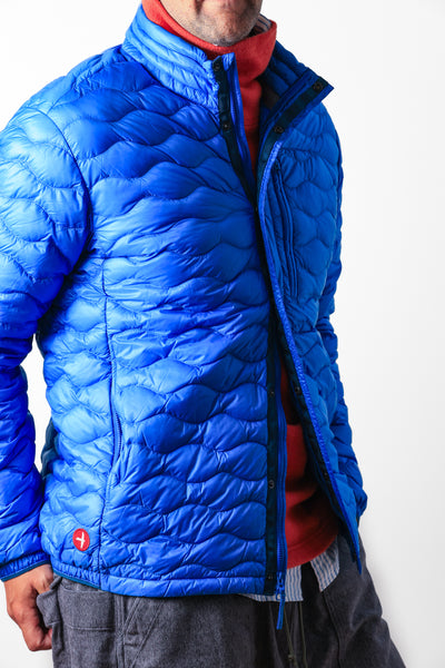 Wave-Quilt Down Jacket