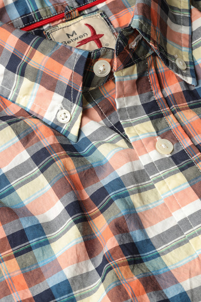 orange/navy/yellow rollover tall