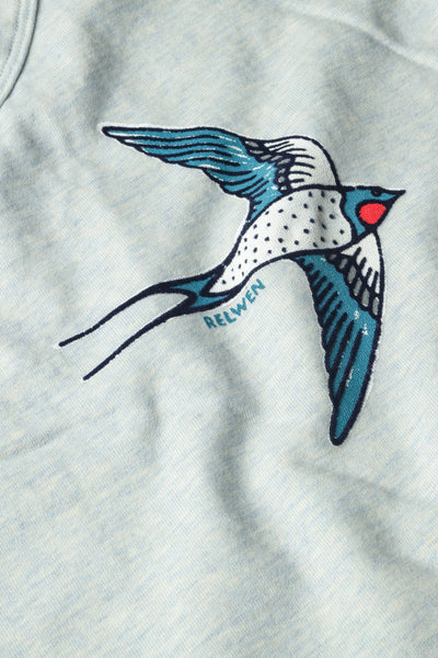 ice blue hthr (painted bird) tall rollover