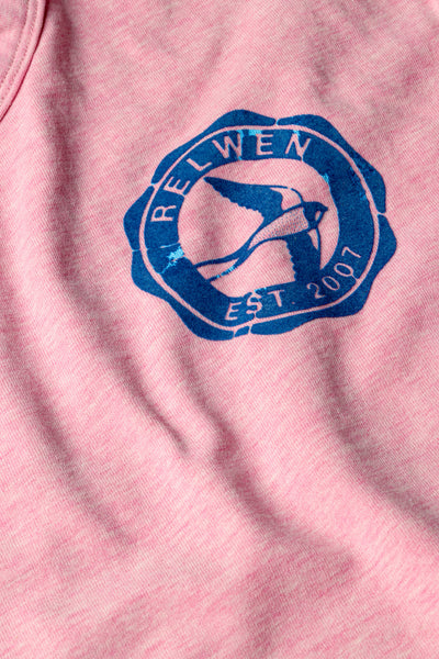 pink hthr (scallop crest) tall rollover